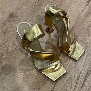 Gold sandals